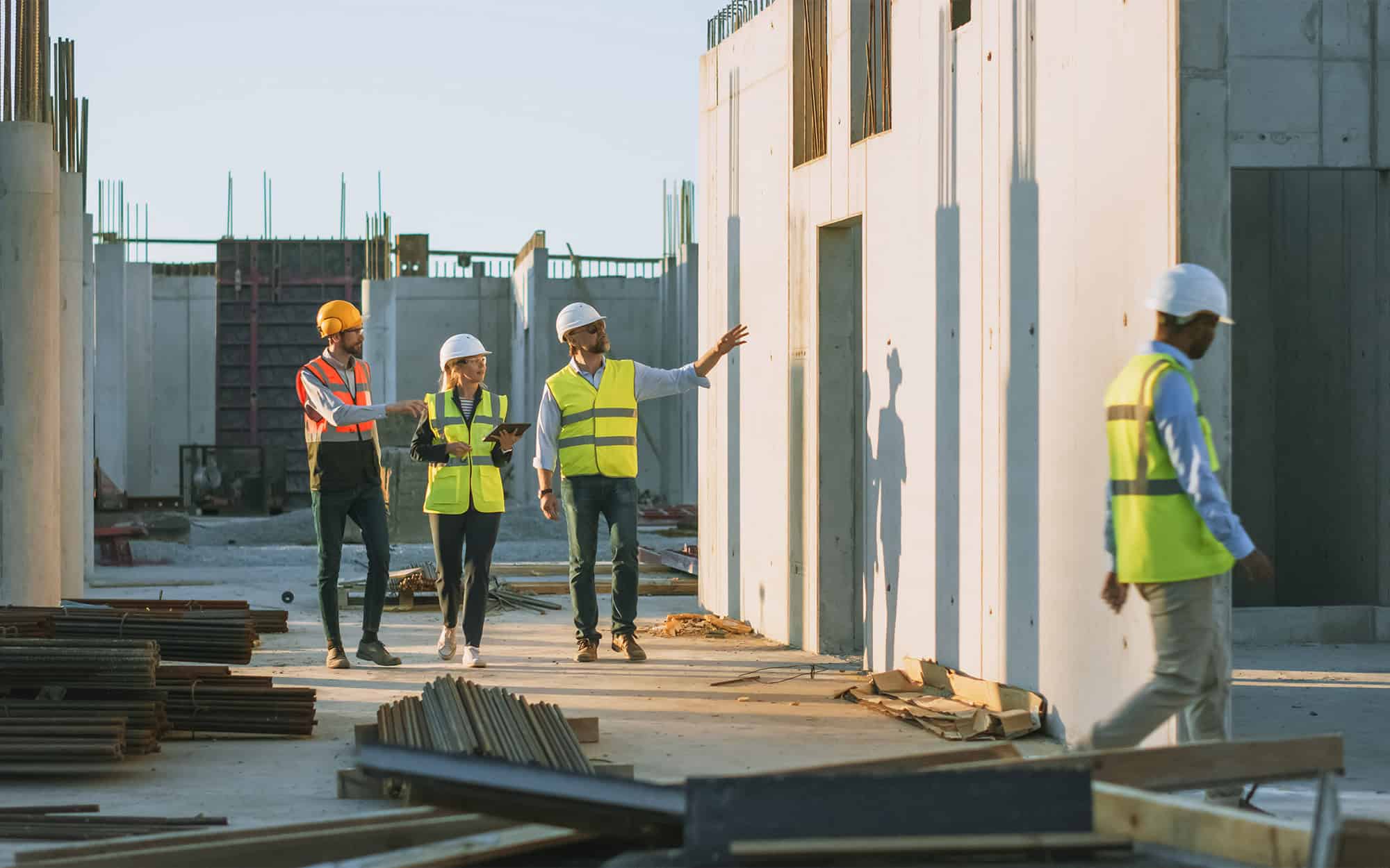 General contractor managing a commercial construction project in New York City